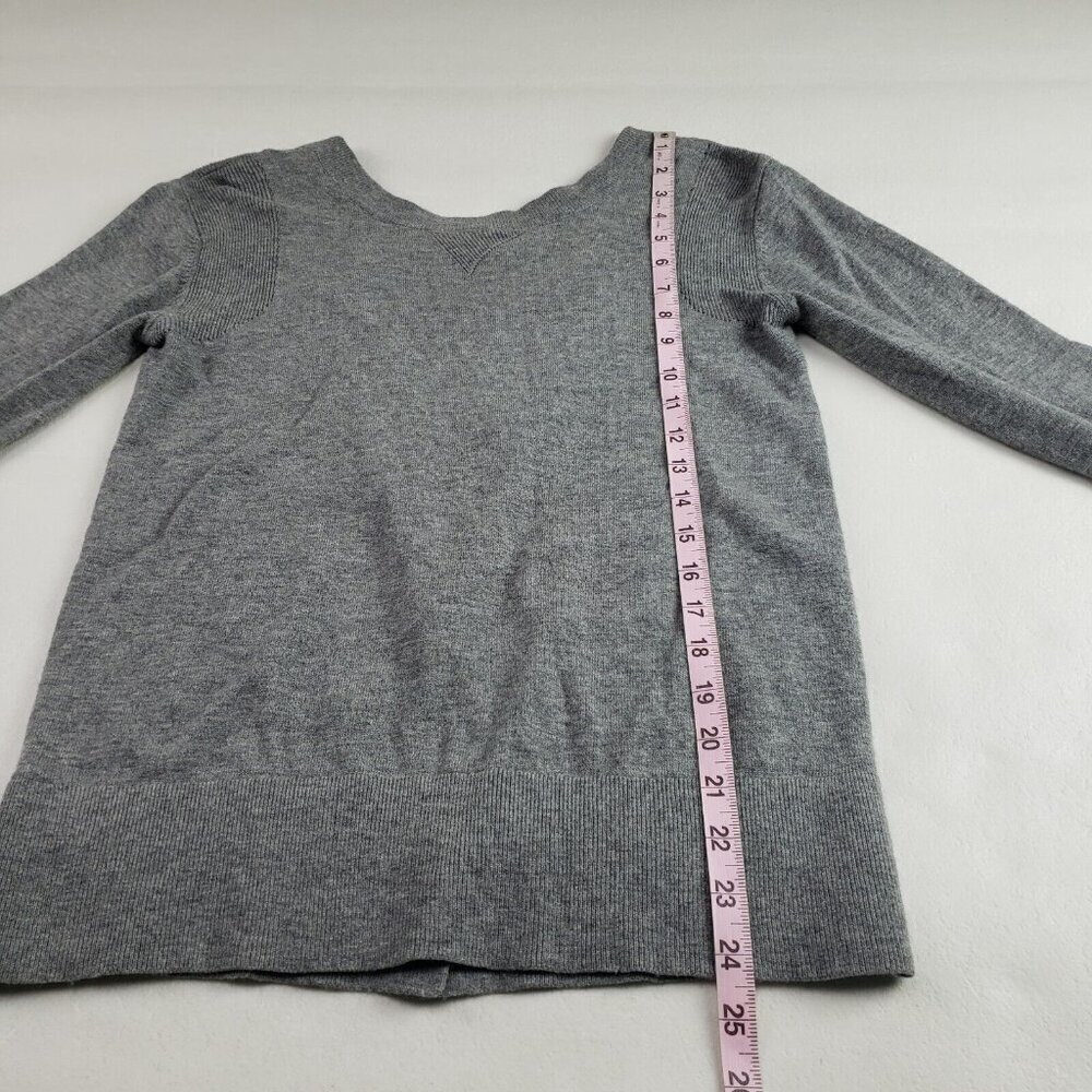 Lululemon Sunset Savasana Pullover Womens 4 Gray Merino Wool Open Sweater NO TAG - Picture 11 of 11